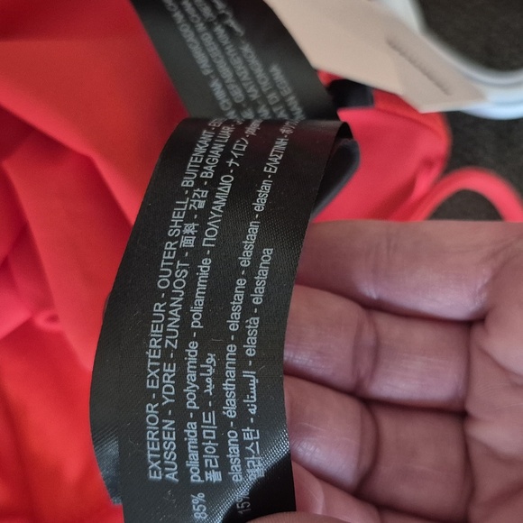 NWT Zara Sarah Coral One-Shoulder Swim One Piece Bathing Suit Size Medium - Picture 10 of 10